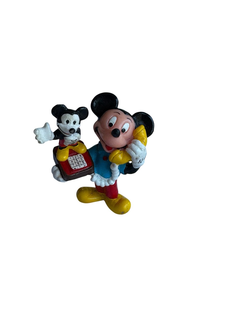 Disney Applause Mickey Mouse Calling with Mickey Phone PVC Figure / Cake Topper